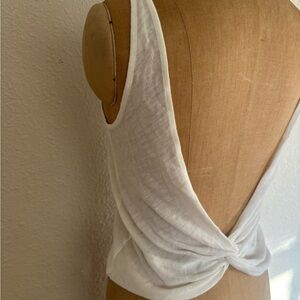 Lululemon sweater open back tank